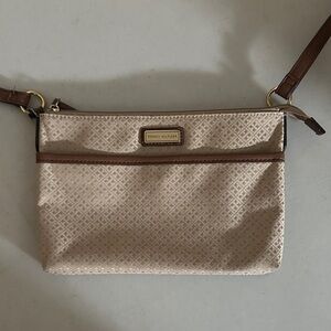 Tommy Hilfiger Tan and Brown Crossbody Bag